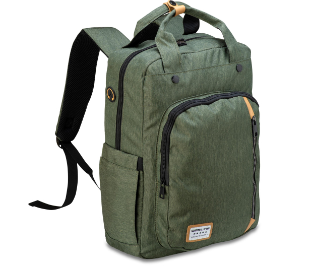 Semi Line Plecak na laptopa 16" oliwkowy L2005-6 - 1145797 - zdjęcie 2
